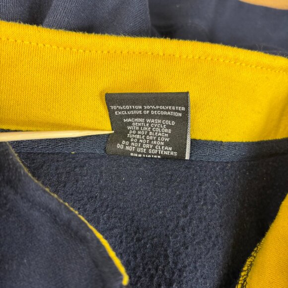 University Of Michigan Wolverines M Colosseum Mens 3XL 1/4 Zip Pullover Pockets - Picture 9 of 10